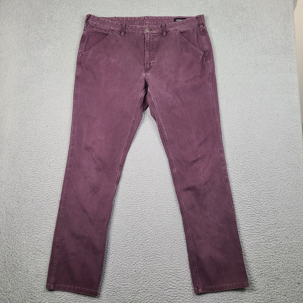 Bonobos Slim Fit Corduroy Pants Mens 38x33 Plum Purple Straight Leg Jeans